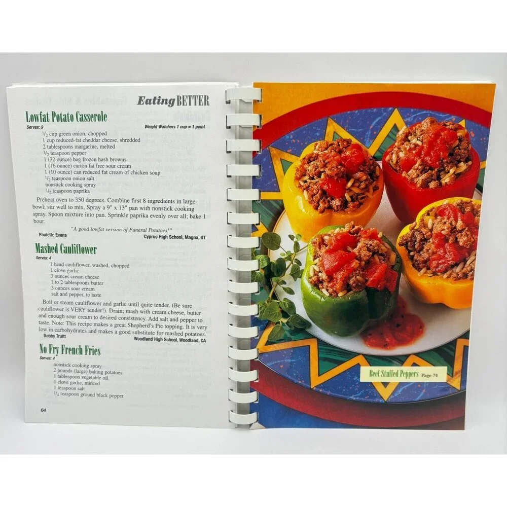 Eating Better Cookbook Lower-Carb Less Fat Fresher Recipes From Teachers